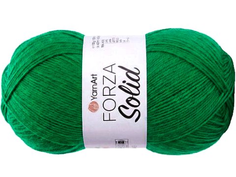 FORZA SOLID 28 Zielona włóczka YarnArt 100g 420m włóczki wełniane na ciepłe skarpety sklep z włóczką