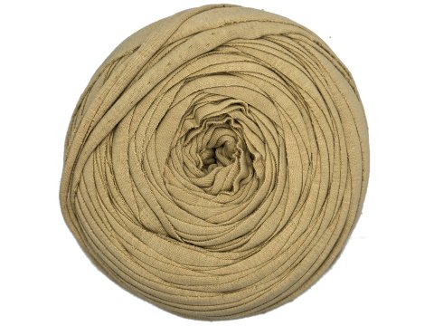 Spaghetti cotton BEŻ SŁOMKA cena za 1 sztukę około 120m włóczka z recyklingu t-shirt nici bawełna sklep