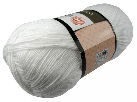 COTTON SOFT 01 BIAŁY 100g 600m YarnArt cieńka włóczka bawełniana na sweter letni, obrus ombre w najniższej cenie w Warszawie-POL