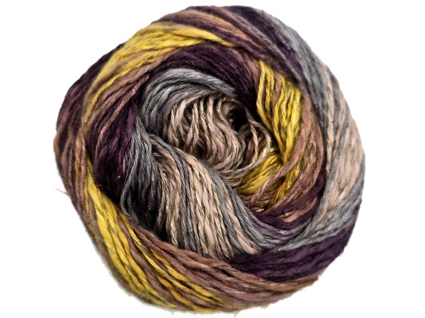 Włóczka Linen Soft 7415 MIX ŻÓŁTY ŚLIWKA SZARY BEŻ YarnArt na Topy i Bluzki  ✔️