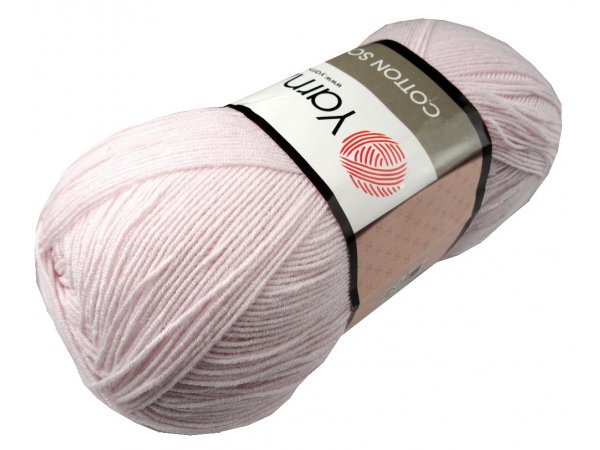 COTTON SOFT 74 JASNY RÓŻ 100g 600m YarnArt cieńka bawełna