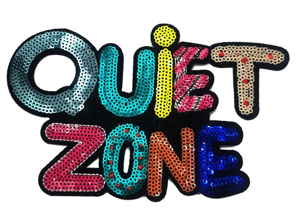Aplikacja QUIET ZONE cekinowa TERMO NA ŻELAZKO cena za 1szt Outlet Koniec Kolekcji ostatnie sztuki