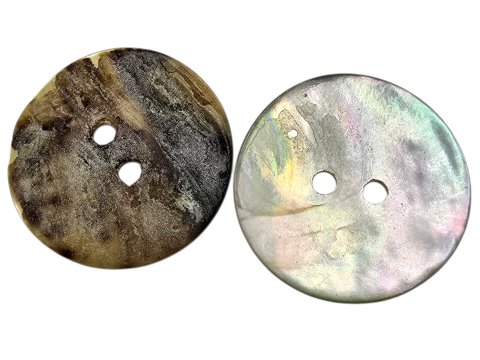 20mm Guziki AKOYA 50szt z masy perłowej ZIELONA BEŻ SZARY -121-guzik akoja ozdobny dwudziurkowy każdy jest inny