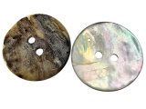 20mm Guziki AKOYA 10szt z masy perłowej ZIELONA BEŻ SZARY -121-guzik akoja ozdobny dwudziurkowy każdy jest inny