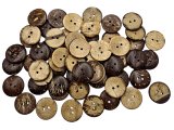 20mm guziki z kokosa 100 sztuk cena za HURT guzik ozdobny kokos K:748  z dwoma dziurkami hurtownia guzików