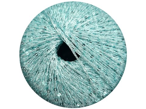 GALASSIA 11 AQUA 25g 112m kordonek z cekinami 2mm co 1cm
