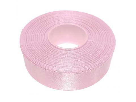 12mm wstążka atłasowa 25m 157 różowa