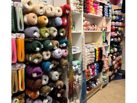 Włóczka Linen Soft 7411MIX NIEBIESKI BŁĘKIT BRĄZY YarnArt na Topy i Bluzki sklep z włóczkami Warszawa ✔️