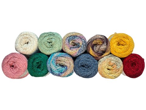 Włóczka Linen Soft 7302 MIX ECRU LNIANY BEŻ YarnArt na Topy i Bluzki sklep z włóczkami Warszawa ✔️