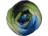 STYLISH ALPACA 12 GRAFIT ZIELONY TURKUSY YarnArt 150g 525m lekka wełna na chusty entrelac