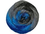 STYLISH ALPACA 09 GRAFIT SZARY TURKUSY YarnArt 150g 525m lekka wełna na chusty entrelac