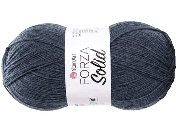 FORZA SOLID 15 Szary Grafit Granat włóczka YarnArt 100g 420m włóczki wełniane na swetry i skarpetki lub drgą nitkę