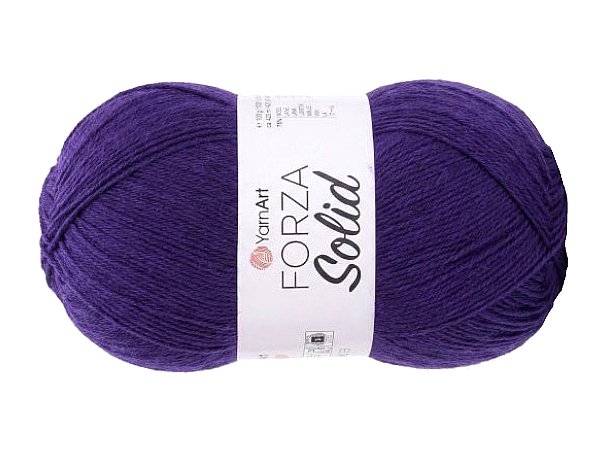 FORZA SOLID 22 Fioletowa włóczka YarnArt 100g 420m włóczki wełniane na swetry i skarpetki lub drgą nitkę