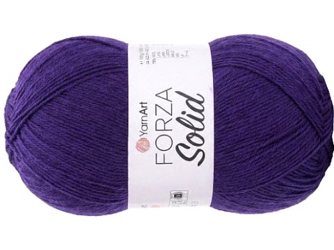 FORZA SOLID 22 Fioletowa włóczka YarnArt 100g 420m włóczki wełniane na swetry i skarpetki lub drgą nitkę
