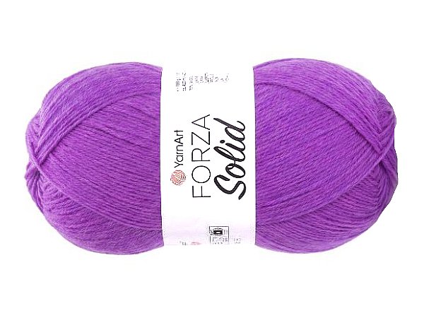 FORZA SOLID 41 Fioletowa włóczka YarnArt 100g 420m włóczki wełniane na swetry i skarpetki lub drgą nitkę