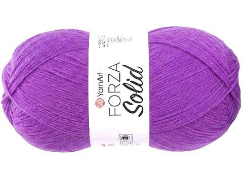 FORZA SOLID 41 Fioletowa włóczka YarnArt 100g 420m włóczki wełniane na swetry i skarpetki lub drgą nitkę