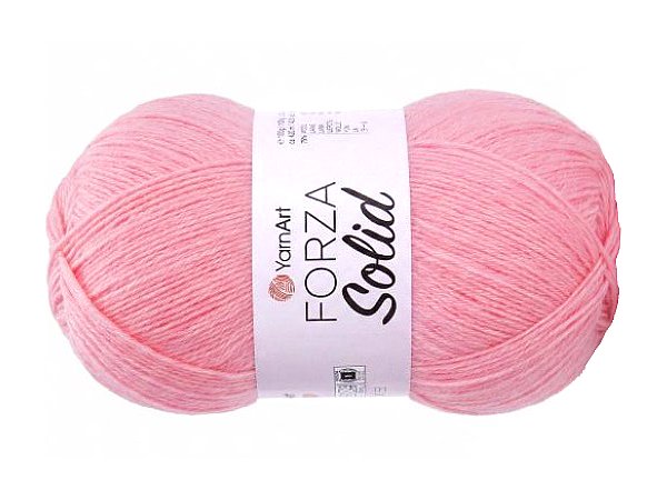 FORZA SOLID 35 Różowa włóczka YarnArt 100g 420m włóczki wełniane na swetry i skarpetki lub drgą nitkę
