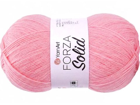 FORZA SOLID 35 Różowa włóczka YarnArt 100g 420m włóczki wełniane na swetry i skarpetki lub drgą nitkę