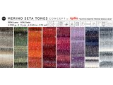 Merino Seta Tones 100 MIX BEŻE BRĄZY ECRU Concept by Katia 100g 250m wełna z jedwabiem LIMITED EDITION