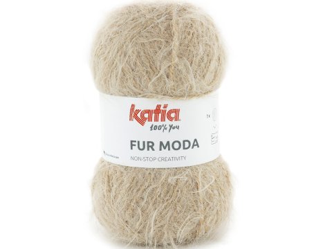 FUR MODA 105 BĘŻOWA 100g 190m Concept by Katia włóczka tylko w Gold-Pol