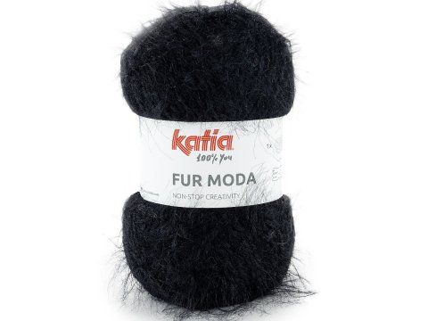 FUR MODA 107 CZARNA SADZA 100g 190m Concept by Katia włóczka tylko w Gold-Pol