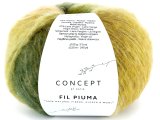 FIL PIUMA 300 MIX ŻÓŁTY ZIELONY 100g 220m Concept by Katia włóczka tylko w Gold-Pol LIMITED EDITION