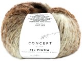 FIL PIUMA 301 MIX BEŻ BRĄZ ECRU 100g 220m Concept by Katia włóczka tylko w Gold-Pol LIMITED EDITION
