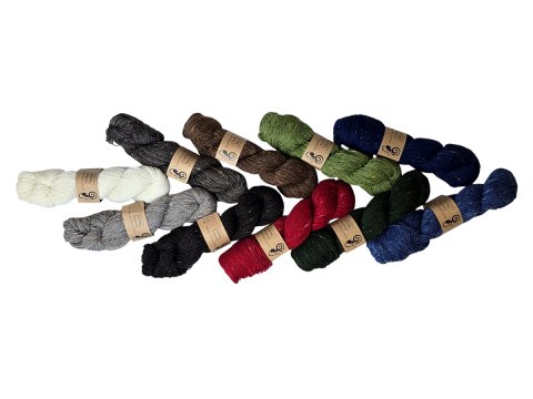 ANDES TWEED włóczka 203 MIX CZARNYViking Garn 50g 100m mix wełny alpaka i merino hurtownia włóczek GOLD-POL Warszawa