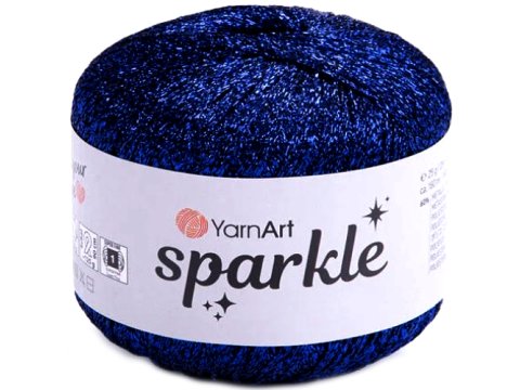 SPARKLE 1324 SZAFIR NIEBIESKI 25g 160m sznurek brokatowy 2mm