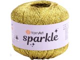 SPARKLE 1306 ZŁOTY 25g 160m YARNART sznurek brokatowy 2mm