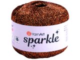 SPARKLE 1351 BRĄZOWY 25g 160m YARNART sznurek brokatowy 2mm