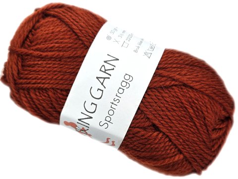 SPORTSRAGG włóczka 543 RUDY Viking Garn 50g 100m mix wełny sport czapki kominy sklep z włóczkami Warszawa
