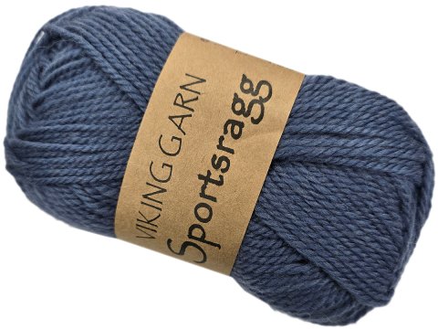 SPORTSRAGG włóczka 527 NIEBIESKI Viking Garn 50g 100m mix wełny sport czapki kominy sklep z włóczkami Warszawa