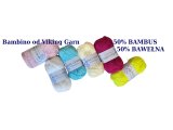 BAMBINO włóczka 461 BORDOWA Viking Garn 50g 176m bambusowa cienka śliska z połyskiem tylko w Goldpol