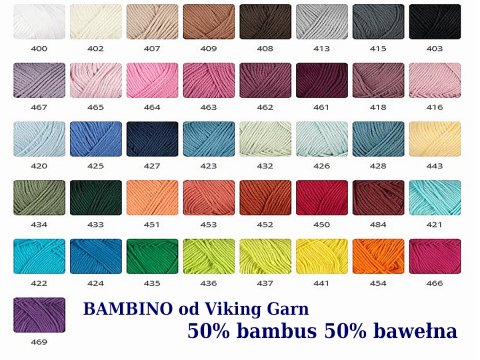 BAMBINO włóczka 461 BORDOWA Viking Garn 50g 176m bambusowa cienka śliska z połyskiem tylko w Goldpol