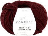 MERINO WORSTED 16 BORDO BURGUNDOWE włóczka Katia 50g 80m 100% merino superwash