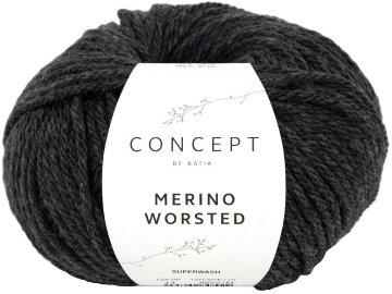 MERINO WORSTED 14 CIEMNY...