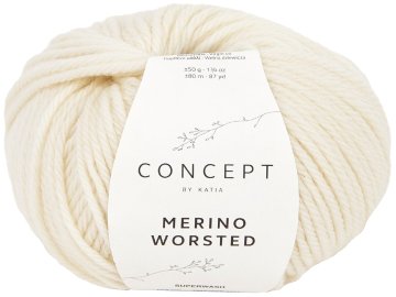 MERINO WORSTED 3 ECRU KREM...
