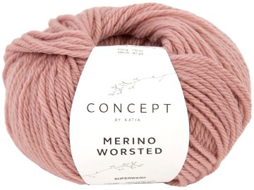 MERINO WORSTED 28 JASNY RÓŻ...