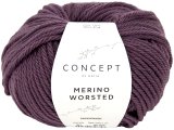 MERINO WORSTED 30 FIOLETOWY włóczka Katia 50g 80m 100% merino superwash