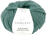 MERINO WORSTED 27 TURKUSOWA włóczka Katia 50g 80m 100% merino superwash