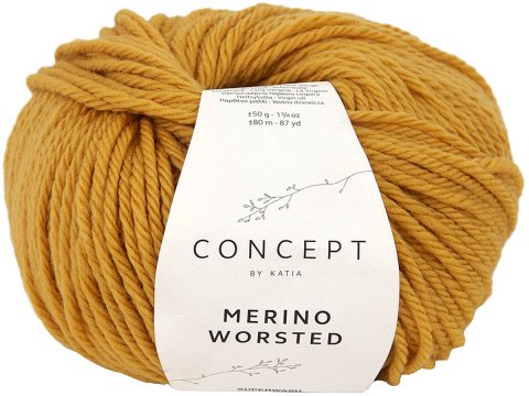 MERINO WORSTED 18 MIODOWY włóczka Katia 50g 80m 100% merino superwash