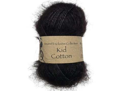 KID COTTON włóczka 708 GORZKA CZEKOLADA MOCCA Viking Garn 25g 200m mix moheru i bawełny