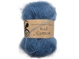 KID COTTON włóczka 723 NIEBIESKA Viking Garn 25g 200m mix moheru i bawełny