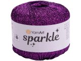 SPARKLE 1342 FIOLET ŚLIWKA 25g 160m YARNART sznurek brokatowy 2mm