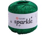 SPARKLE 1333 ZIELONY 25g 160m YARNART sznurek brokatowy 2mm