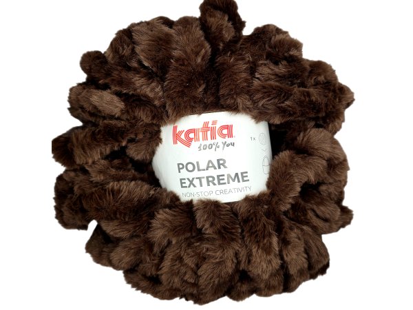 Polar Extreme 209 BRĄZ CZEKOLADA 300g 30m włóczka sztuczny króliczek futerko na Teddy bag