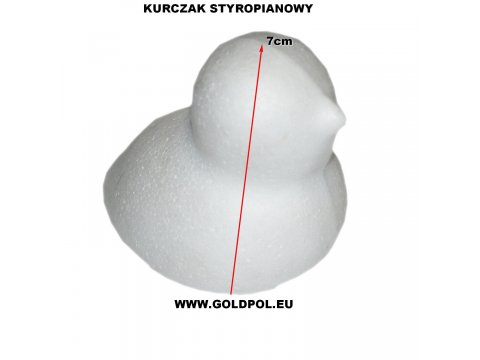 Kurczak styropianowa 70/70mm cena za 1 sztukę do ozdabiania cekinami lub decoupage