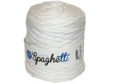 Spaghetti cotton BIAŁY cena za 1 sztukę około 120m włóczka z recyklingu t-shirt nici bawełna