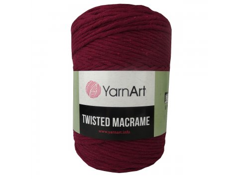 TWISTED MACRAME 81 WIŚNIOWY sznurek YarnArt 500g 210m bawełniany 5mm do robienia makramy twistmakrama